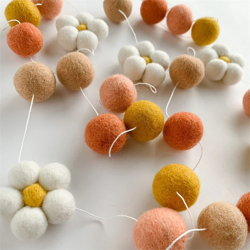 Yün Keçe Topları Papatya Çiçeğ - Home Textiles & Decorations incelemesi ve fiyatı