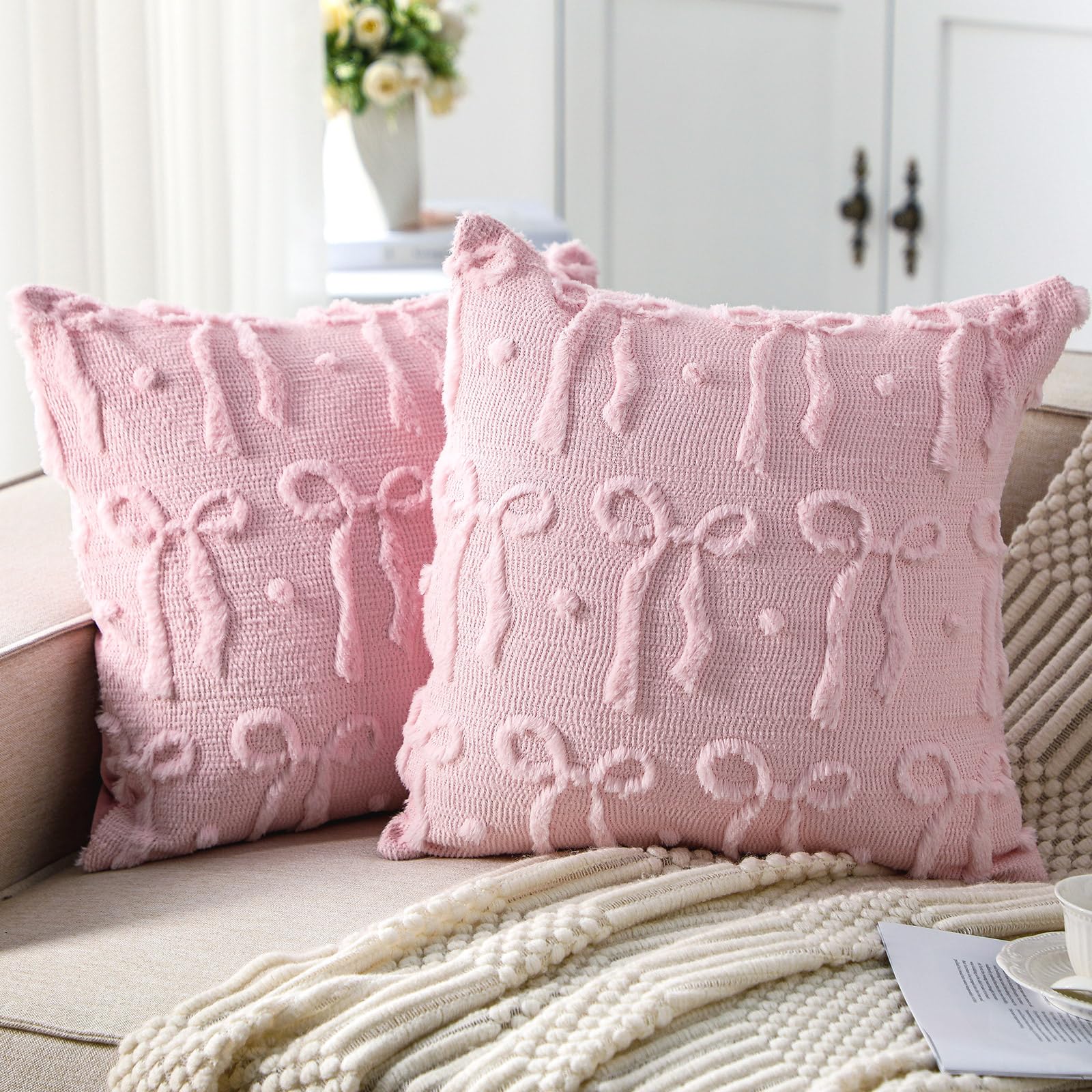Pembe Fiyonklu Yastık Kılıflar - Pillow Insert 18X18 incelemesi ve fiyatı